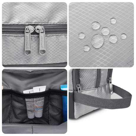 Wandf - Shaving and Grooming Travel Dopp Kit - Grey