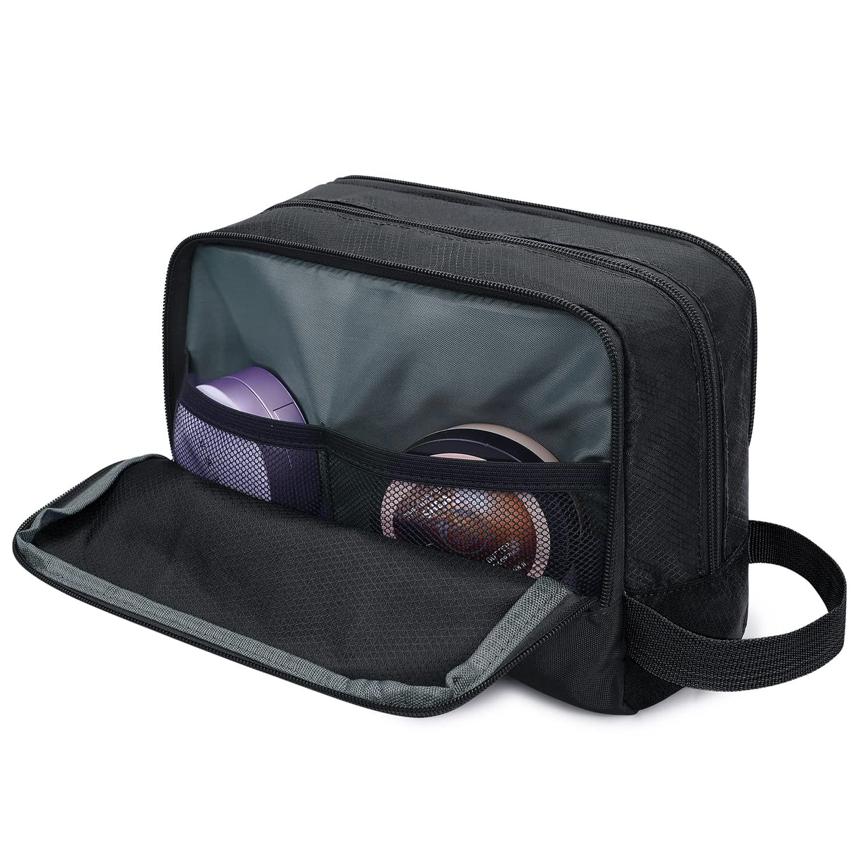 Wandf - Shaving and Grooming Travel Dopp Kit - Pure Black