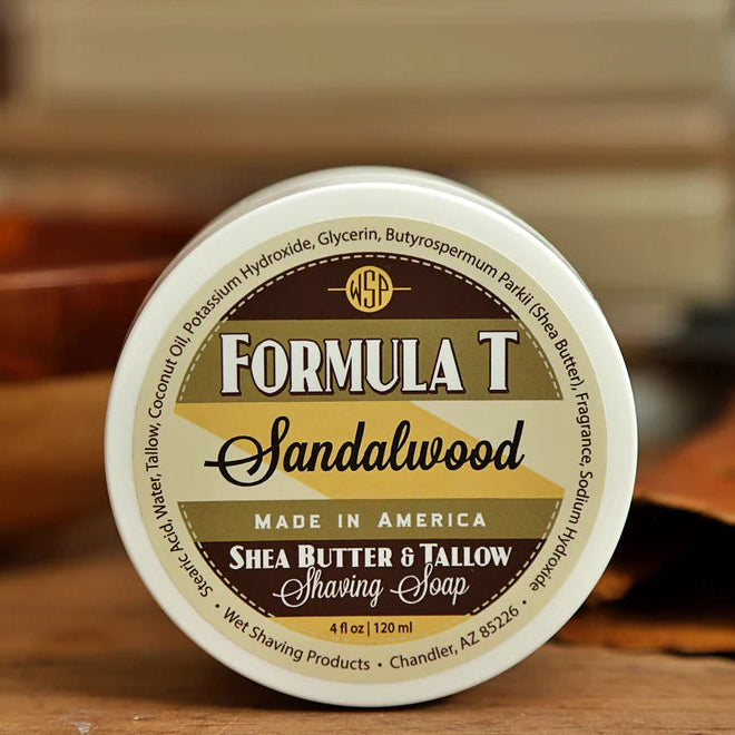 Wet Shaving Products Sandalwood  Formula T Shaving Soap 4oz
