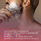 Wholly Kaw Warrior Kingdom Shaving Cream Peppermint Eucalyptus 5.3oz