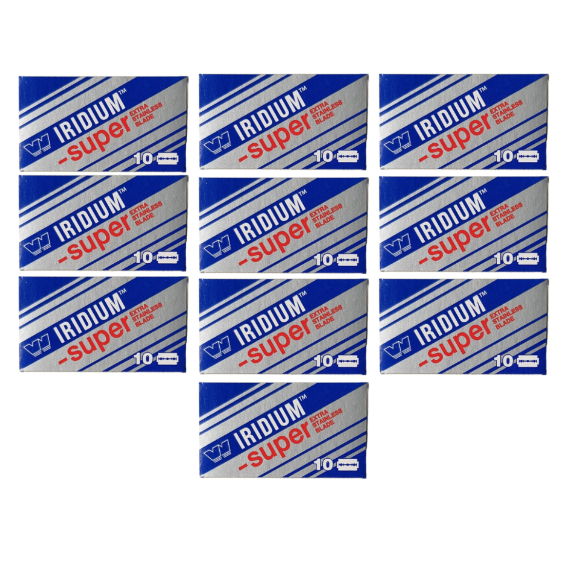 Wizamet Super Iridium Stainless Double Edge Razor Blades