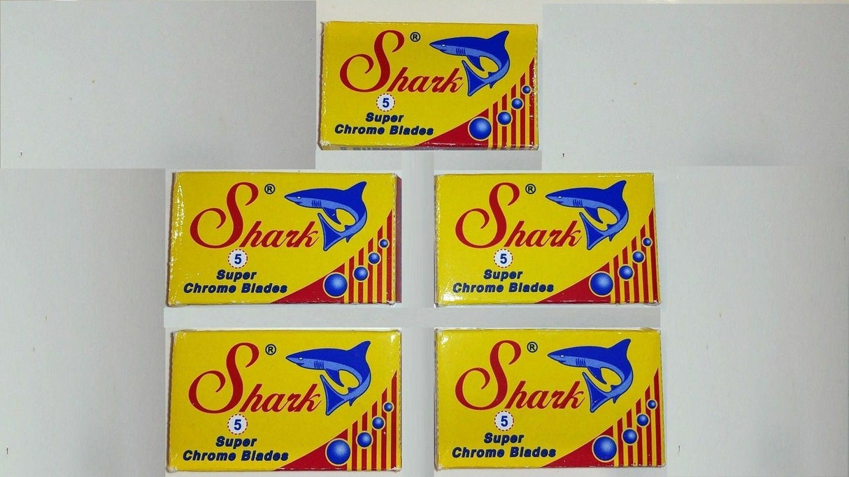 25 Shark Super Chrome Double Edge Safety Razor Blades