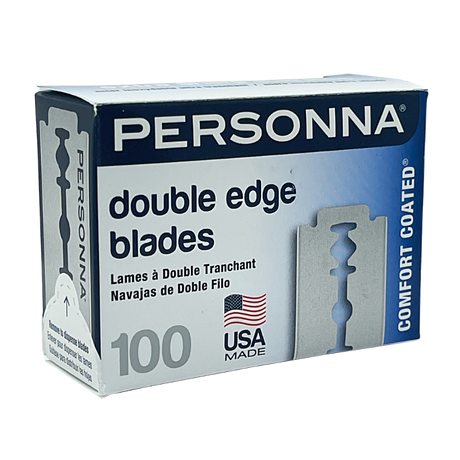 100 Personna Stainless Steel Double Edge Razor Blades - Made in USA