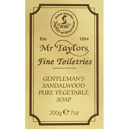 Taylor Of Old Bond Street Gentleman's Pure Vegetable Soap, Sandalwood, 200g