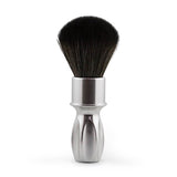 (SPECIAL EDITION) RazoRock 400 Synthetic Shaving Brush - Silver Handle With NOIR Plissoft