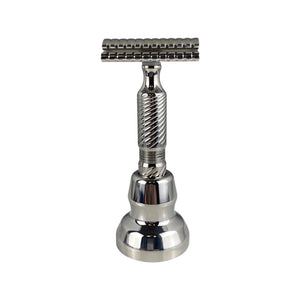 Timeless-Razor - Stainless Steel SLIM Edition Safety Razor with Stand
