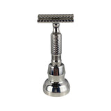 Timeless-Razor - Stainless Steel SLIM Edition Safety Razor with Stand