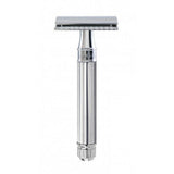 Edwin Jagger DE89 Knurled DE Double Edge Safety Razor (Chrome)