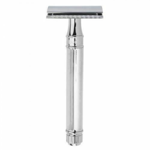 Edwin Jagger DE89LI Classic Double-Edge Safety Razor, Extra-Long Lined Handle