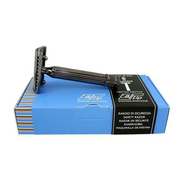 Fatip Testina Gentile DE Safety Razor - Grande Black Chrome 42123
