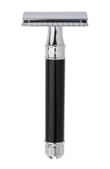 Edwin Jagger - Double Edge Safety Razor - Black Handle - DE86