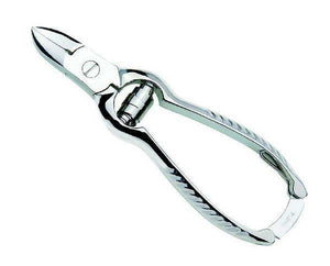 Niegeloh Professional Toenail Clipper With Buffer Spring, Nickel Plated