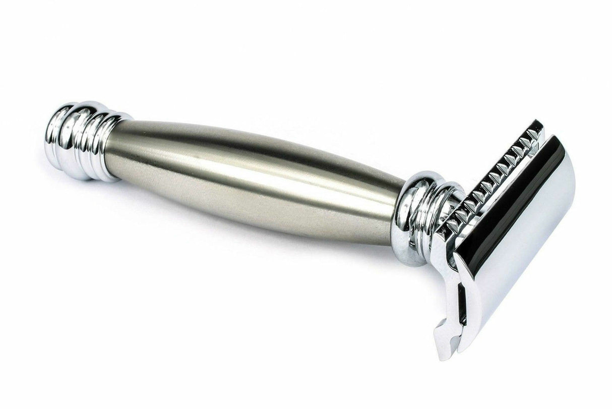 MERKUR 43C Closed Comb, "Fatty" Stainless Steel Handle DE Safety Razor