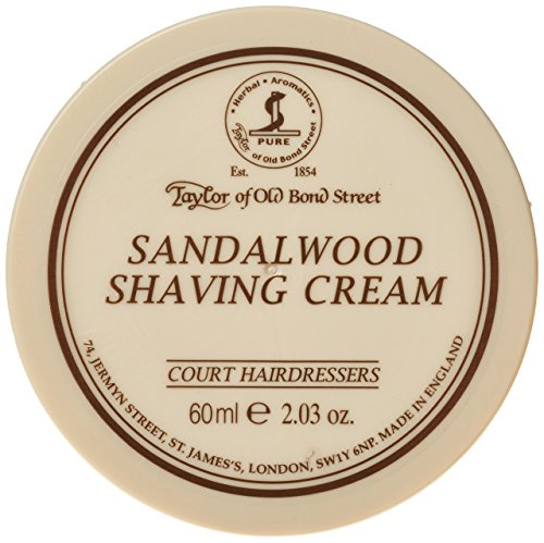 Taylor of Old Bond Street Sandalwood Shaving Cream, Travel Size - 60ml