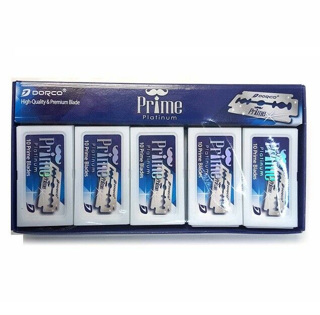 DORCO - Prime Platinum Stainless Double Edge Blades - 100 Blades