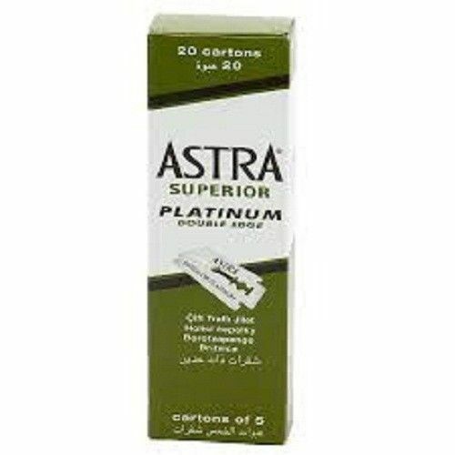 Astra Superior Platinum Double Edge Razor Shaving Blades 100 pcs
