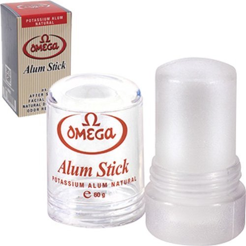 Omega Alum Stick After Shave Facial Toner Deodorant natural potassium alum