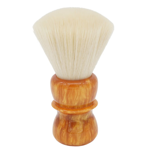 AP Shave Co. - 24mm Cashmere - Orange Resin Synthetic Shaving Brush
