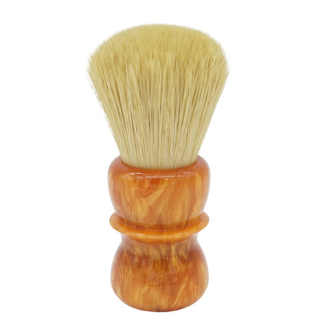 AP Shave Co. - 24mm Faux Boar - Orange Resin Synthetic Shaving Brush