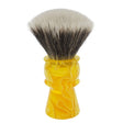 AP Shave Co. - 24mm G5C - Synthetic Shaving Brush - Semi-Transparent Yellow Handle