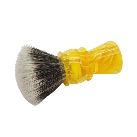 AP Shave Co. - 24mm G5C - Synthetic Shaving Brush - Semi-Transparent Yellow Handle