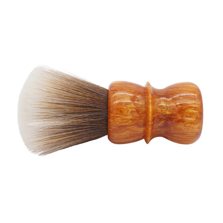 AP Shave Co. - 24mm Synbad Fan - Orange Resin Synthetic Shaving Brush