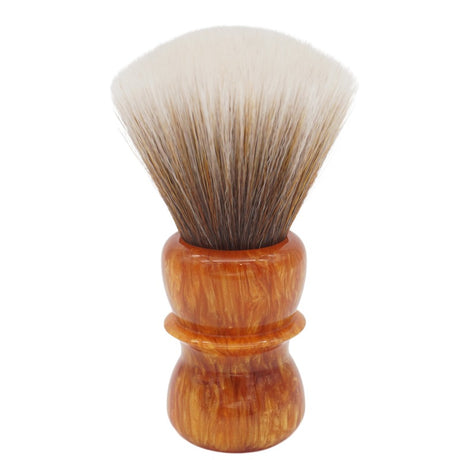 AP Shave Co. - 24mm Synbad Fan - Orange Resin Synthetic Shaving Brush