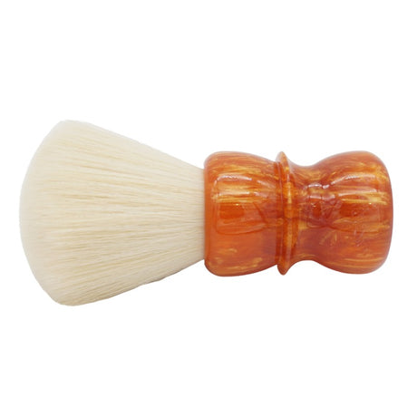 AP Shave Co. - 26mm Cashmere Fan - Orange Resin Synthetic Shaving Brush