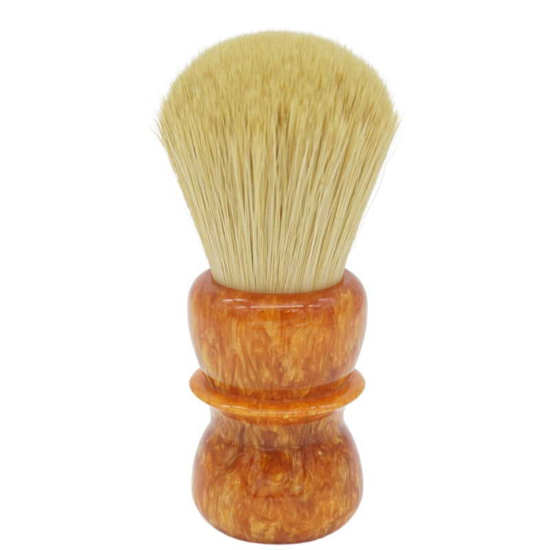 AP Shave Co. - 26mm Faux Boar - Orange Resin Synthetic Shaving Brush