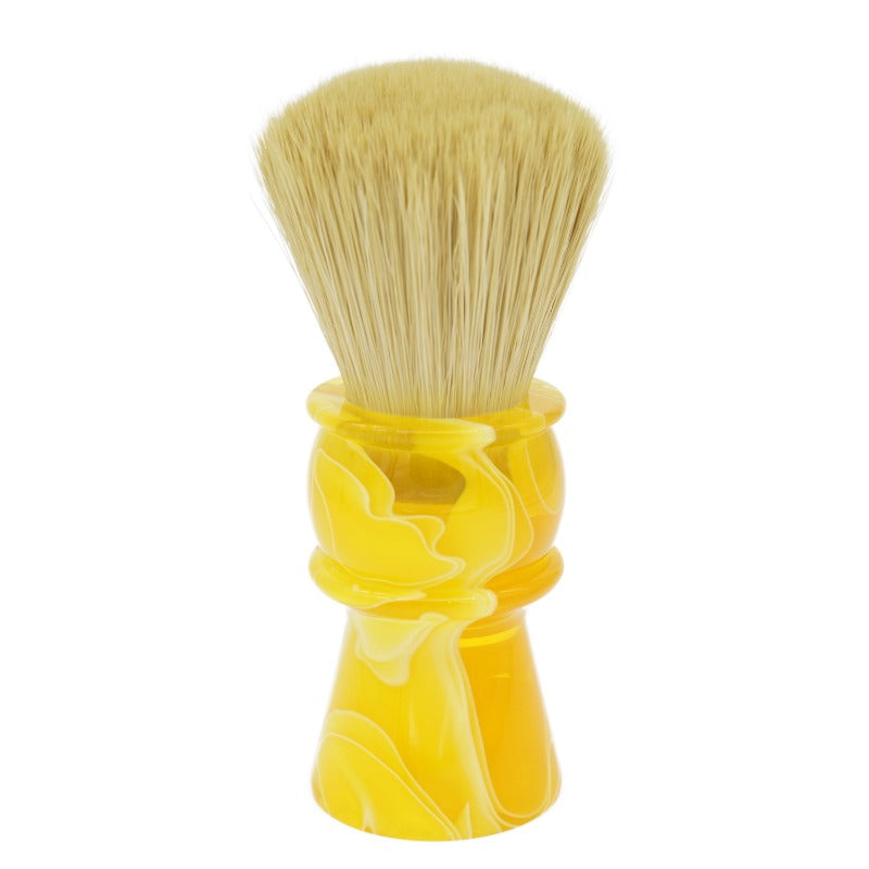 AP Shave Co. 26mm Faux Boar Synthetic Semi-Transparent Yellow Shaving ...