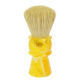 AP Shave Co. - 26mm Faux Boar - Synthetic Shaving Brush - Semi-Transparent Yellow Handle
