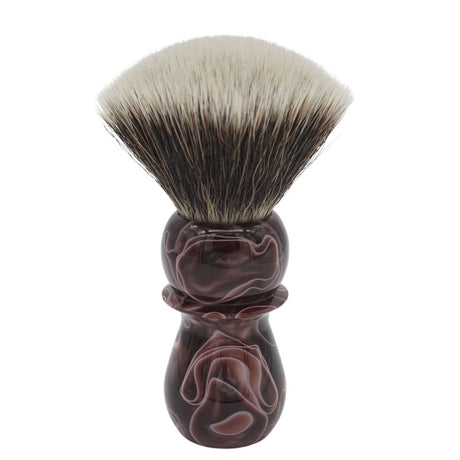 AP Shave Co. - 26mm G5C - Synthetic Shaving Brush -  Mocha Brown Handle