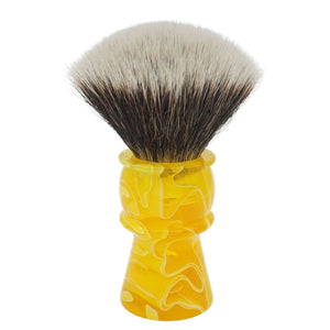 AP Shave Co. - 26mm G5C - Synthetic Shaving Brush - Semi-Transparent Yellow Handle
