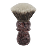 AP Shave Co. - 28mm G5C - Synthetic Shaving Brush - Mocha Brown Handle