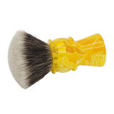 AP Shave Co. - 28mm G5C - Synthetic Shaving Brush - Semi-Transparent Yellow Handle