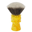 AP Shave Co. - 28mm G5C - Synthetic Shaving Brush - Semi-Transparent Yellow Handle