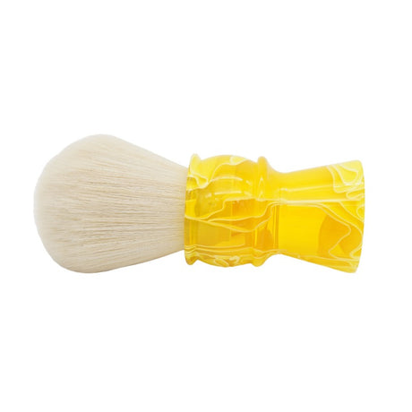 AP Shave Co. - 30mm Cashmere Bulb - Synthetic - Semi-Transparent Yellow - Shaving Brush