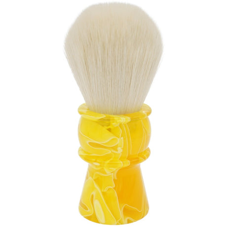 AP Shave Co. - 30mm Cashmere Bulb - Synthetic - Semi-Transparent Yellow - Shaving Brush