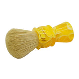 Shave Co. - 24mm Faux Boar - Synthetic Shaving Brush - Semi-Transparent Yellow Handle