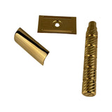 Alpha Shaving Works -Outlaw Hi-Polished C360 Brass Safety Razor