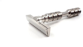 Alpha Shaving Works - Polished Stainless Steel - Claymore Evolution - Single Edge Razor