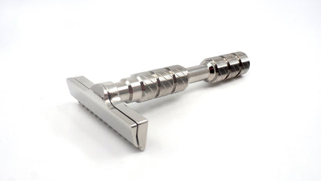 Alpha Shaving Works - Polished Stainless Steel - Claymore Evolution - Single Edge Razor