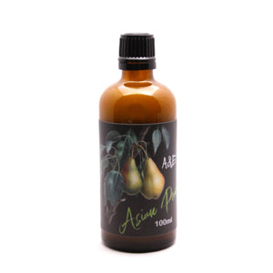 From A&E  Following up on our enormous success of Asian Plum, we have created a scent which may very well surpass the love of The Plum. Asian Pear has been in the works for several months and offers a superb blend of notes, familiar to its cousin, yet completely different. A bit less floral and sweet, but shares some of the same magnificent characteristics. The beautiful Pear note is the standout, with some dried fruit notes, tonka, tobacco and wood notes, with a hint of coffee & florals.