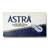 Astra - Blue Superior Stainless Double Edge Razor Blades - Pack of 5 Blades