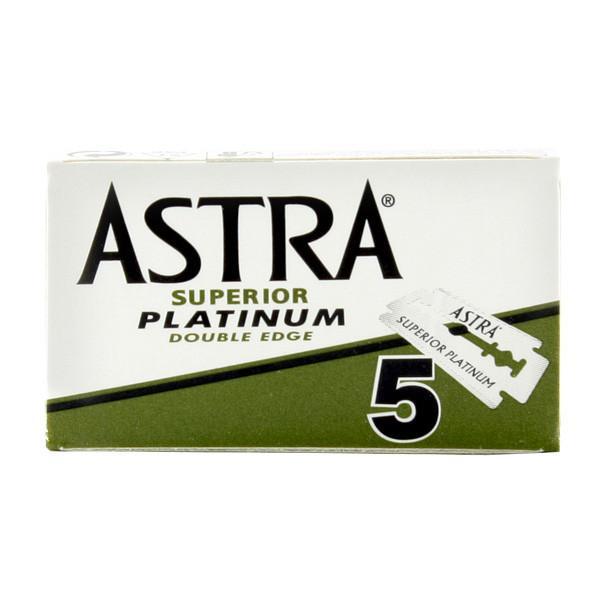 Astra - Superior Platinum Double Edge Razor Blades - Pack of 5 Blades