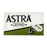 Astra - Superior Platinum Double Edge Razor Blades - Pack of 5 Blades