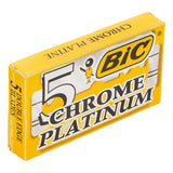 Bic - Chrome Platinum Double Edge Razor Blades - Pack of 5 Blades
