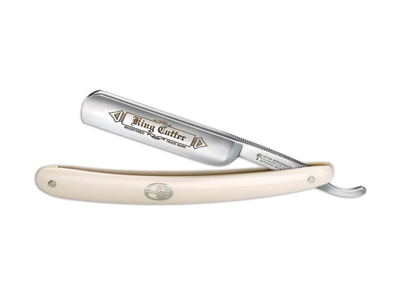 Boker  - Carbon Steel 5/8 Blade - King Cutter White - Straight Razor