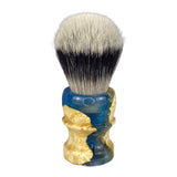 Brü - Ukrainian Blond Maple Burl (Peacock Blue) - 24mm Synthetic Brush