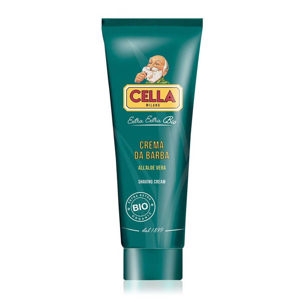 Cella Bio Organic Shaving Cream with Aloe Vera 150ml 5.1 fl oz